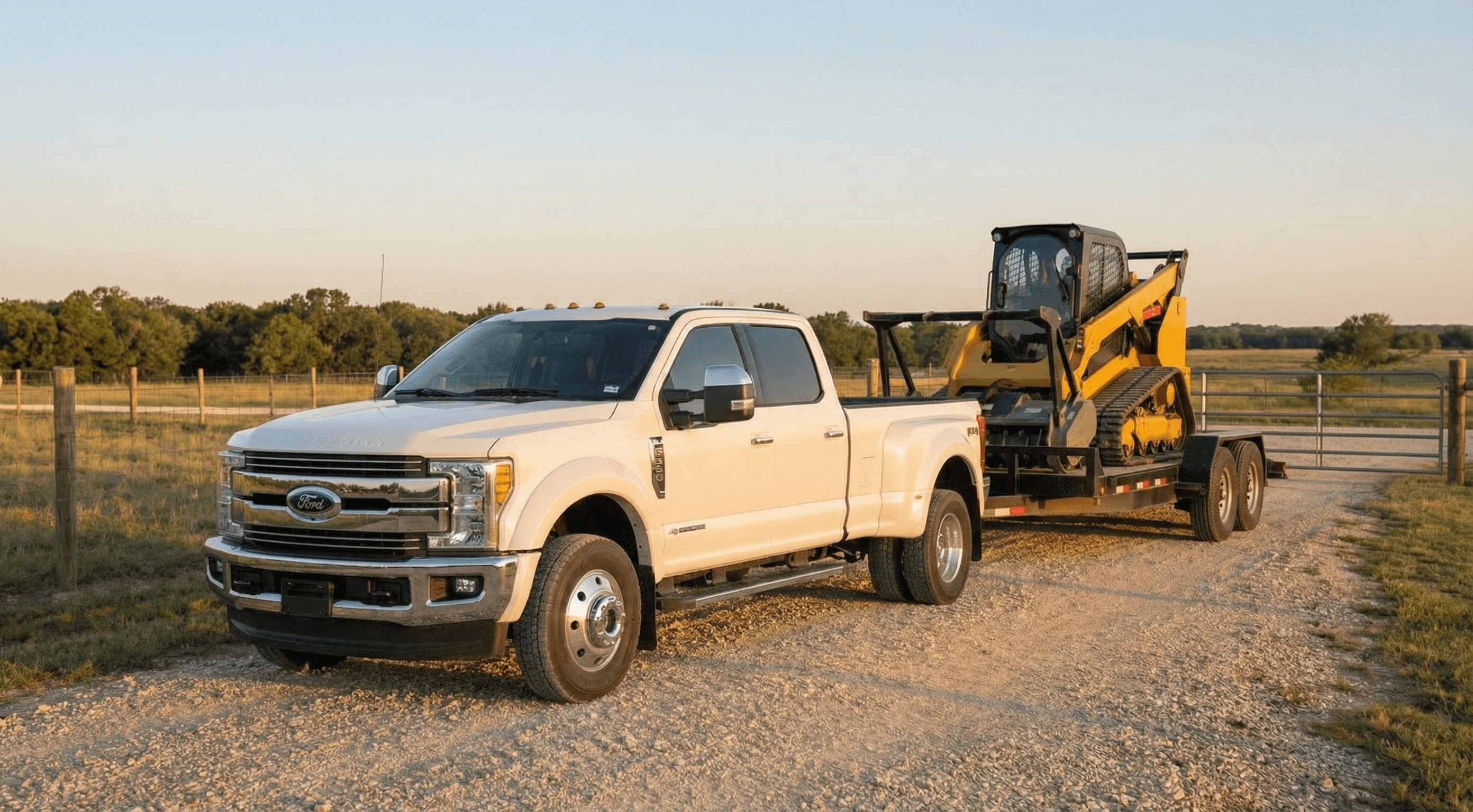 Parker County Land Clearing equipment and trailer